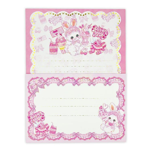 [IDOL PINK] "Amenomori Fumika" Letter Set - Rosey’s Kawaii Shop