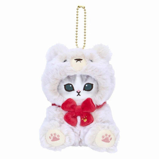 [IVORY] "Mofusand Teddy Bear" Plush Keychain - Rosey’s Kawaii Shop