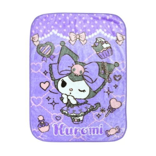 "Kuromi Lolita Accessories" Lap Blanket - Rosey’s Kawaii Shop