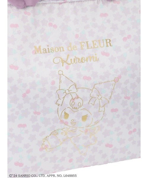 [KUROMI] "Maison de FLeur x Sanrio" Frill Mini Tote Bag - Rosey’s Kawaii Shop