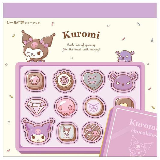 [KUROMI] "Sanrio Chocolate" Square Memo Pad - Rosey’s Kawaii Shop