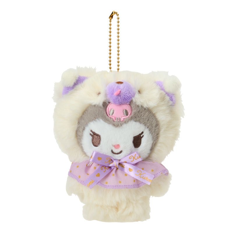 [KUROMI] "Sanrio Fluffy Doll" Plush Keychain - Rosey’s Kawaii Shop