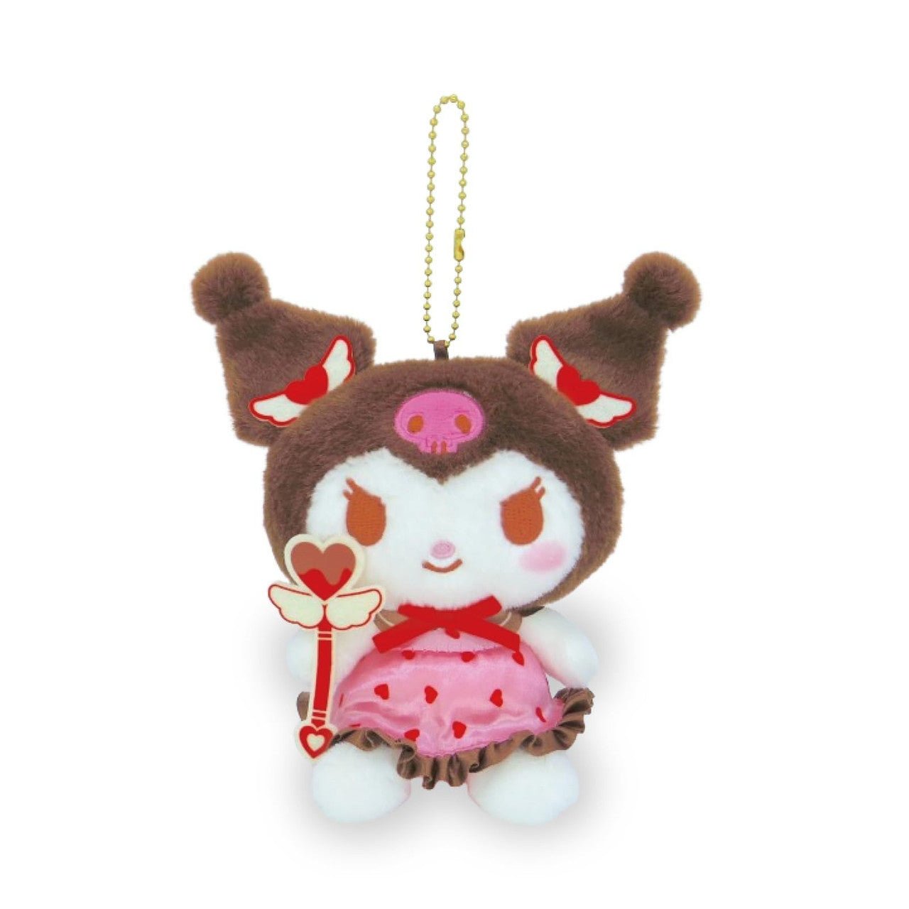 [KUROMI] "Sanrio Magical Heart" Plush Keychain - Rosey’s Kawaii Shop