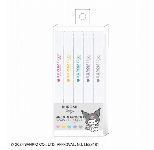 [KUROMI] "Sanrio Mild Marker" Highlighters - Rosey’s Kawaii Shop