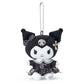 [KUROMI] "Sanrio Monochrome" Plush Keychain - Rosey’s Kawaii Shop