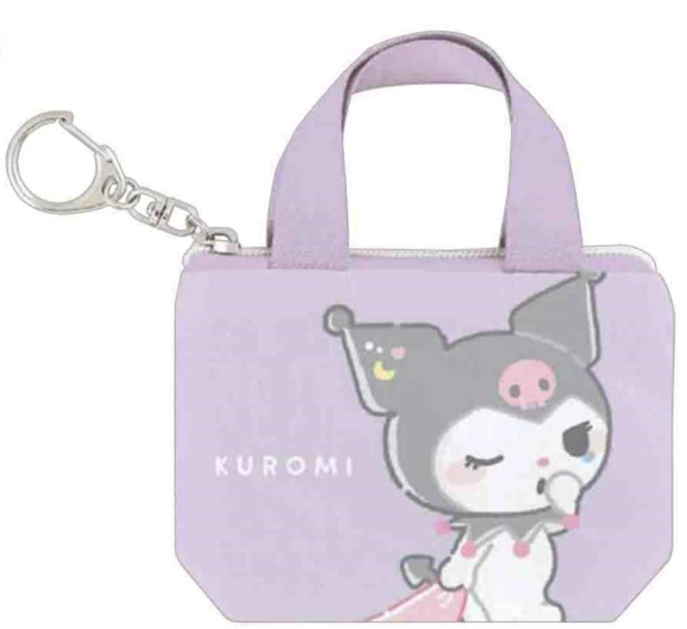 [KUROMI] "Sanrio Munyatto" Mini Tote Keychain - Rosey’s Kawaii Shop