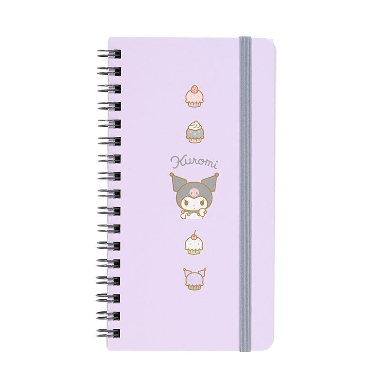 [KUROMI] "Sanrio Slim Ring Notebook" - Rosey’s Kawaii Shop