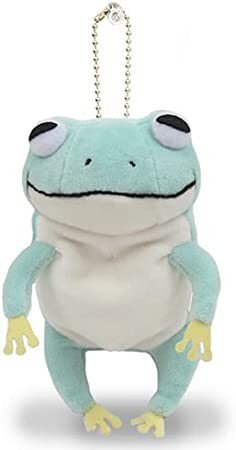 [LIGHT BLUE FROG] "Fuwatoro Animal" Plush Keychain - Rosey’s Kawaii Shop