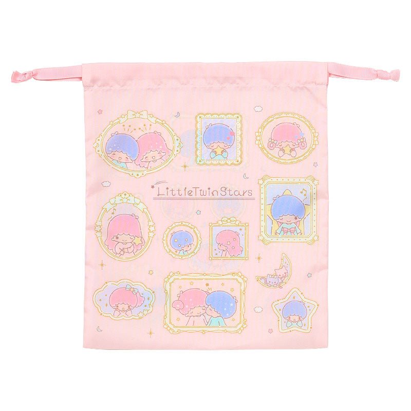 "Little Twin Stars Frame" Drawstring Bag Set - Rosey’s Kawaii Shop