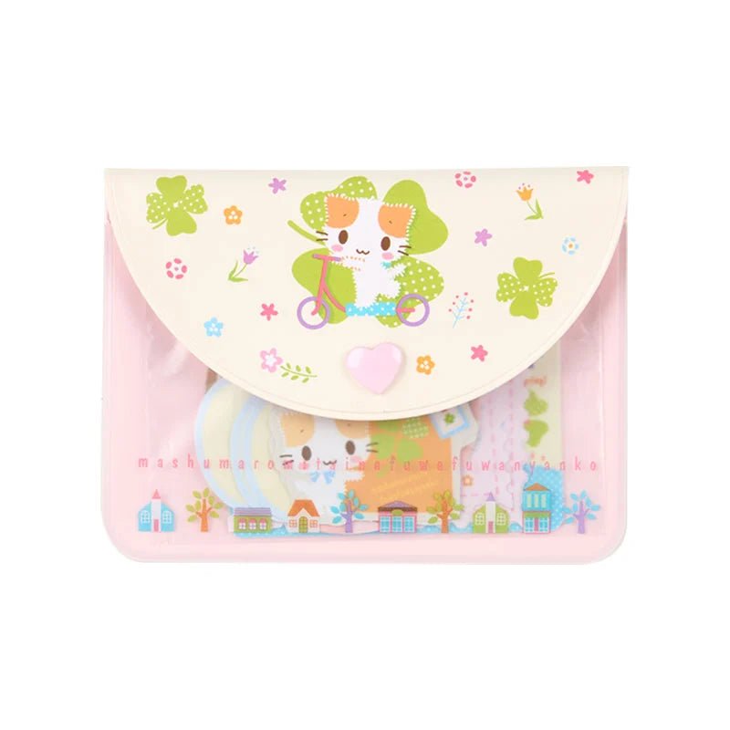 [MASYUMARO] "Sanrio Cat Club" Sticker & Case Set - Rosey’s Kawaii Shop