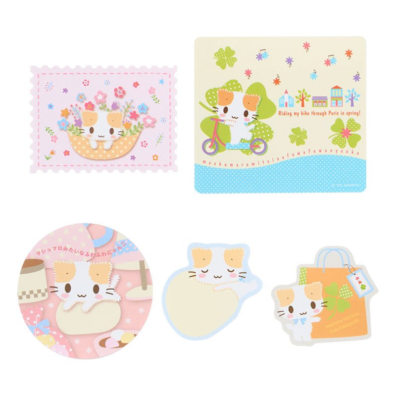 [MASYUMARO] "Sanrio Cat Club" Sticker & Case Set - Rosey’s Kawaii Shop