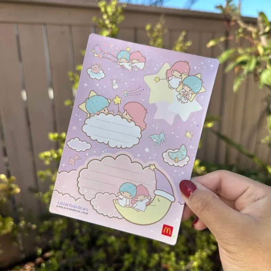 "McDonald's x Little Twin Stars" Sticker Sheet - Rosey’s Kawaii Shop