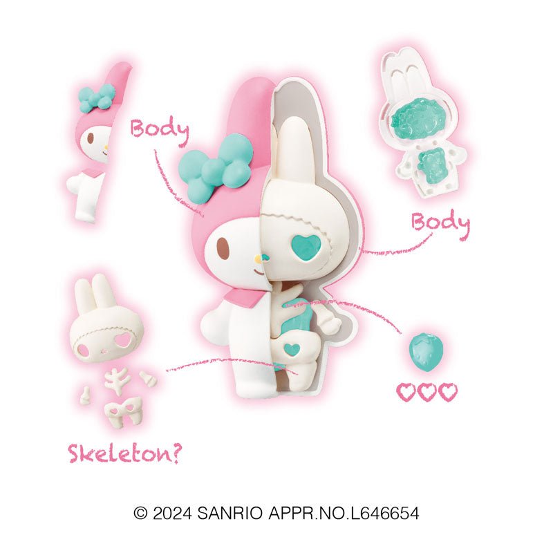 MEGAHOUSE "FANTASY Sanrio Skeleton [Pop Mint Ver.]" Figure Blind Box - Rosey’s Kawaii Shop