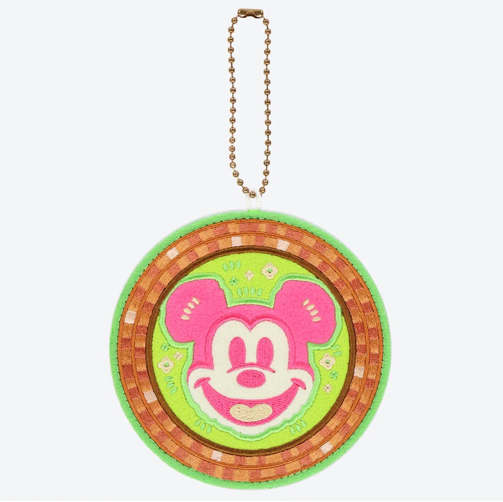 [Mickey Grass Patch] "Tokyo Disney Resort" Badge Keychain - Rosey’s Kawaii Shop