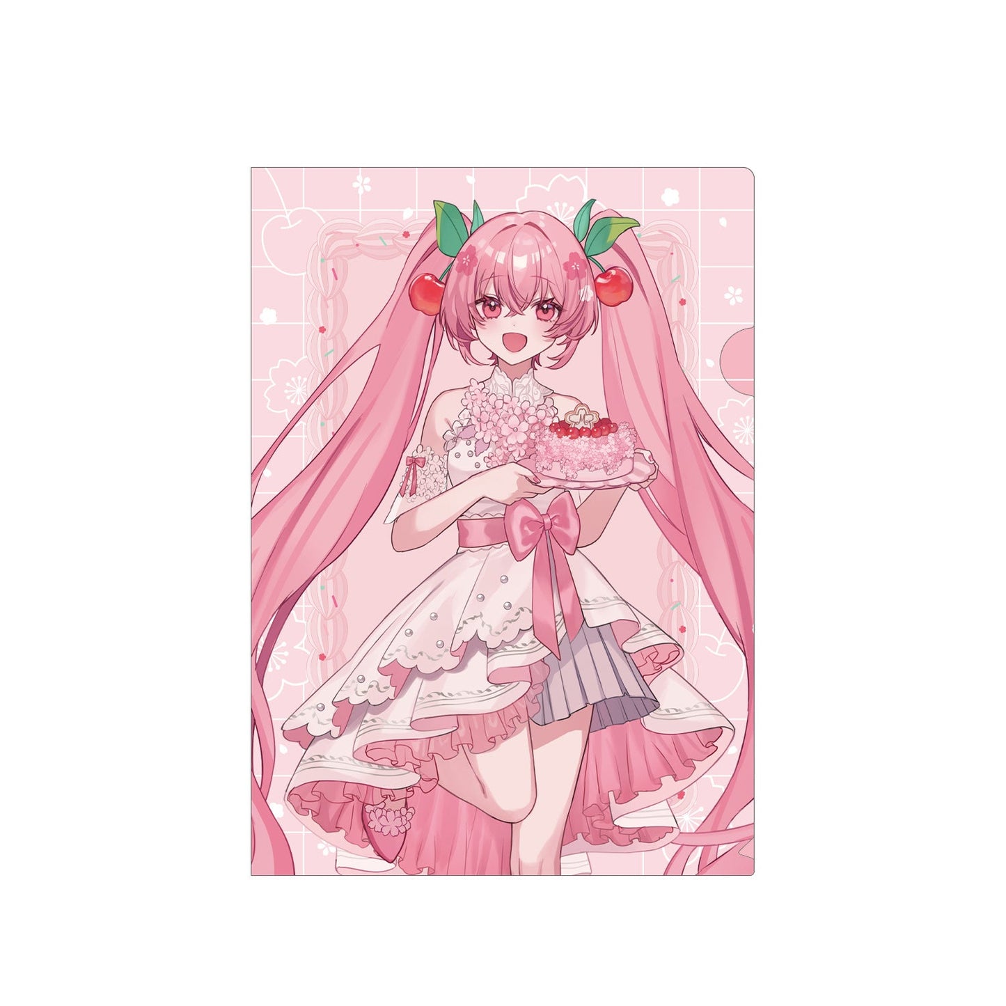 [MIKU] "Sakura Miku Cherry Blossom Pary" A4 File Folder - Rosey’s Kawaii Shop