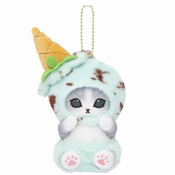 [MINT CHOCOLATE] "Mofusand: Cat Ice Cream" Plush Keychain - Rosey’s Kawaii Shop