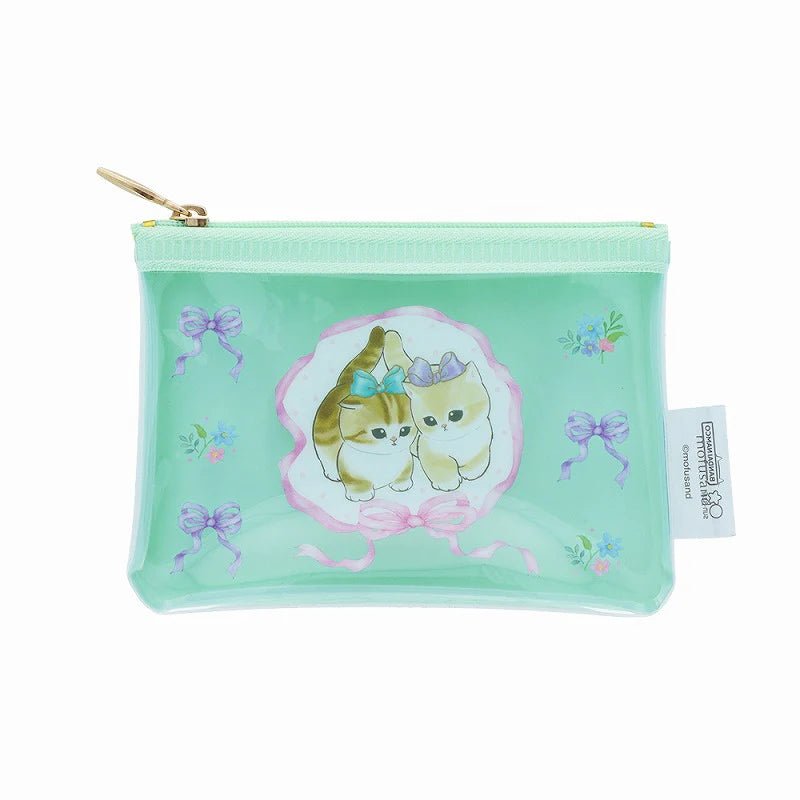 [MINT] "Mofusand Ribbon" Mini Pouch - Rosey’s Kawaii Shop