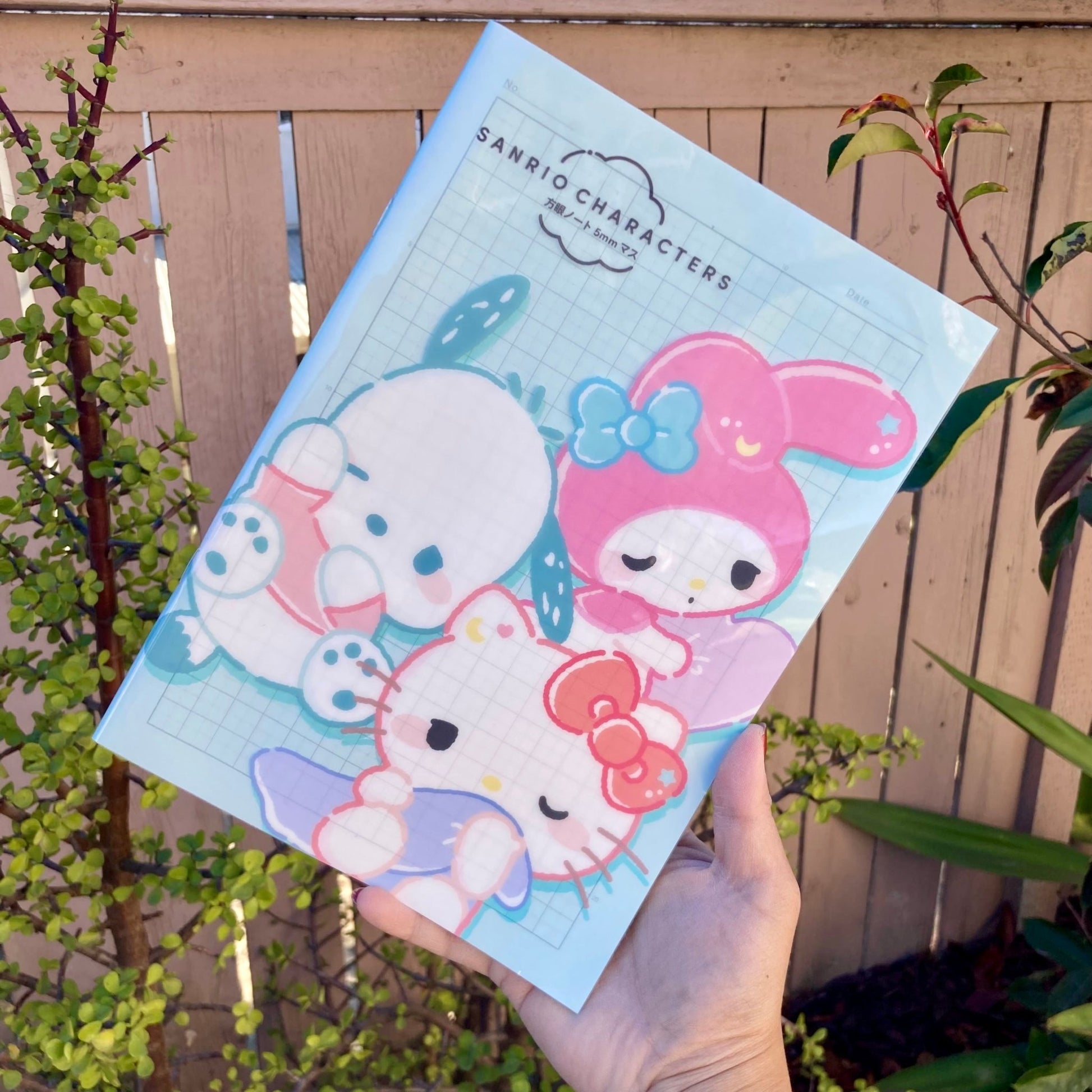 [MINT] "Sanrio Munyatto" Grid Notebook - Rosey’s Kawaii Shop