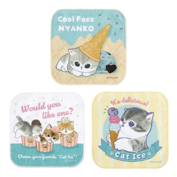 "Mofusand: Cat Ice Cream" Towel set - Rosey’s Kawaii Shop