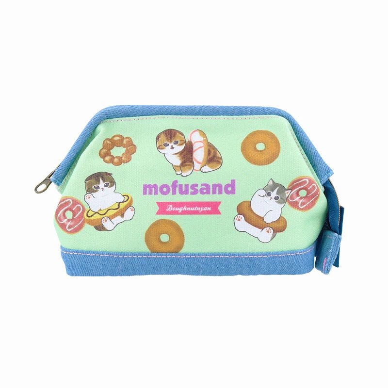 "Mofusand Donut" Denim Pouch - Rosey’s Kawaii Shop