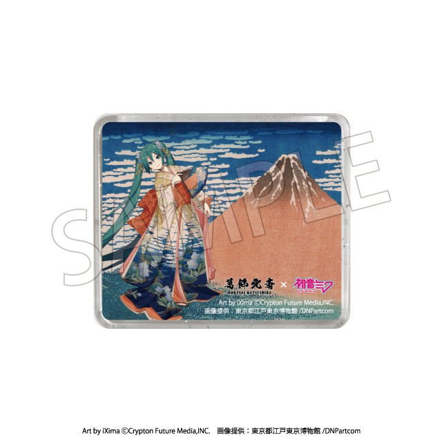 [MOUNT FUJI] "Katasushika Hokusai x Hatsune Miku" 3D Magnet - Rosey’s Kawaii Shop