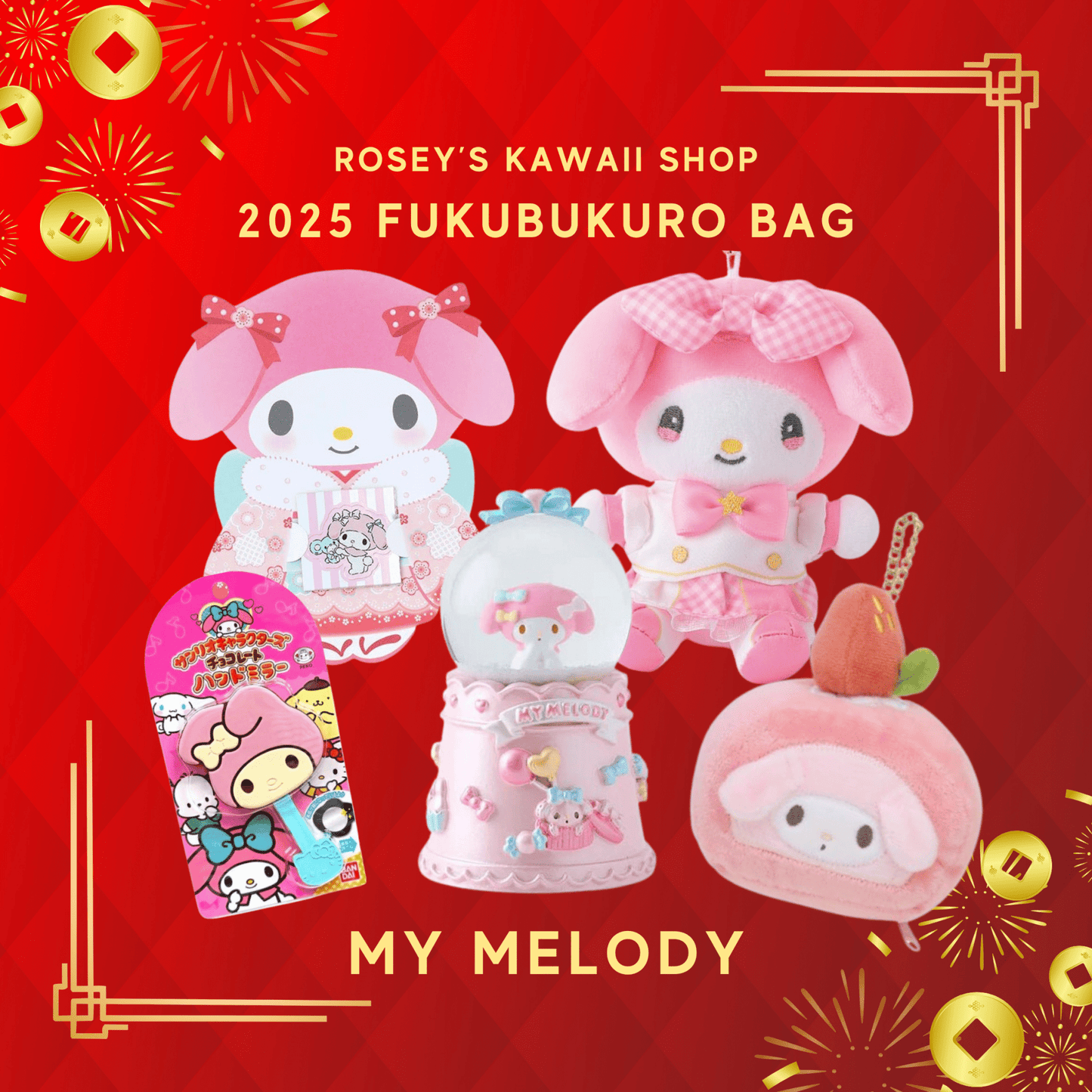 [MY MELODY] "2025 Fukubukuro - Lucky Bag" - Rosey’s Kawaii Shop