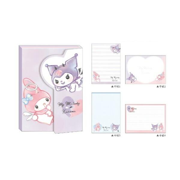 "My Melody & Kuromi Cute Battle" A6 Memo Pad - Rosey’s Kawaii Shop