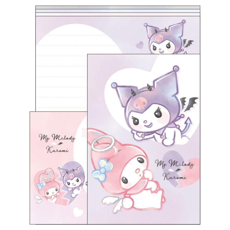 "My Melody & Kuromi Cute Battle" Letter Set - Rosey’s Kawaii Shop