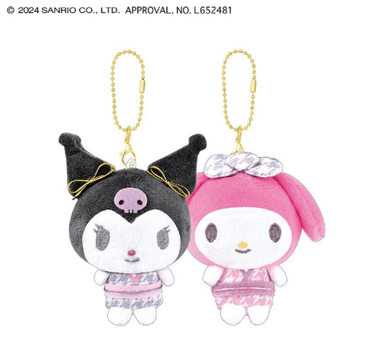 [MY MELODY & KUROMI] "Sanrio Festival" Magnet Plush Keychain - Rosey’s Kawaii Shop