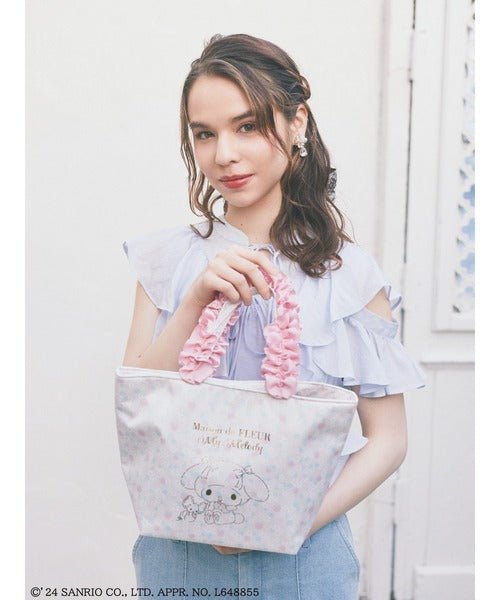 [MY MELODY] "Maison de FLeur x Sanrio" Frill Mini Tote Bag - Rosey’s Kawaii Shop