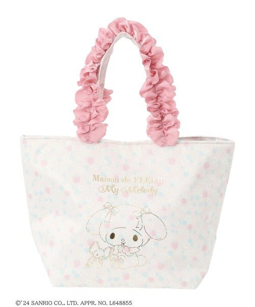 [MY MELODY] "Maison de FLeur x Sanrio" Frill Mini Tote Bag - Rosey’s Kawaii Shop