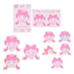 "My Melody Ribbon Princess" Sticker Set - Rosey’s Kawaii Shop