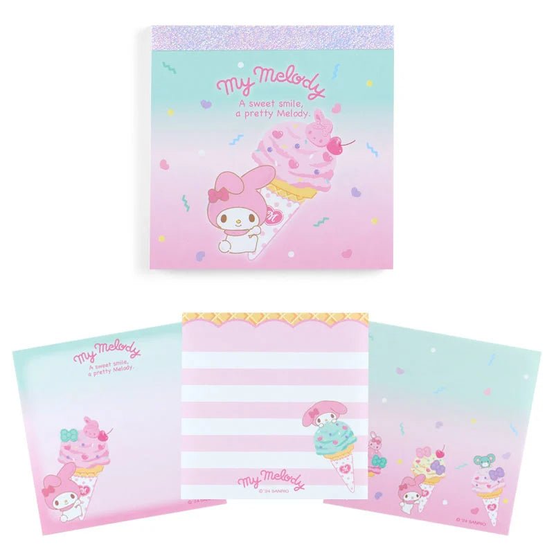 [MY MELODY] "Sanrio Ice Cream Party" Memo Pad - Rosey’s Kawaii Shop