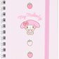 [MY MELODY] "Sanrio Slim Ring Notebook" - Rosey’s Kawaii Shop