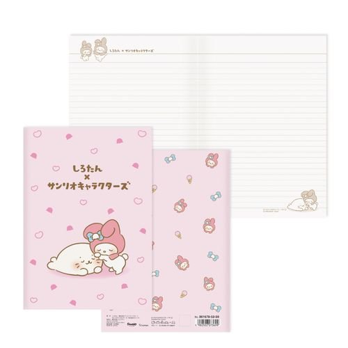 [My Melody] "Sirotan x Sanrio" A5 Notebook - Rosey’s Kawaii Shop