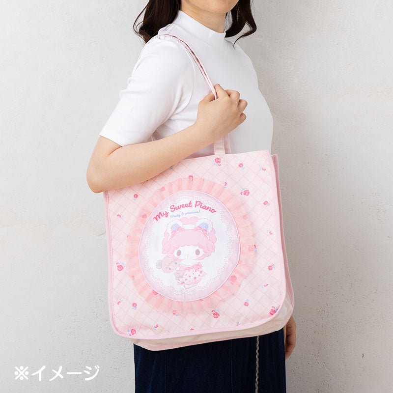 "My Sweet Piano My Little Treasure" Tote Bag - Rosey’s Kawaii Shop