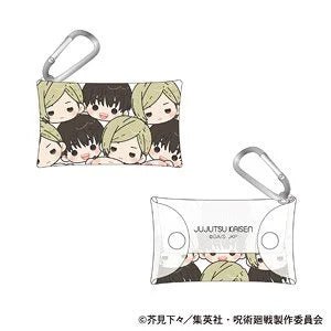 [NANAMI / HAIBARA] "Jujutsu Kaisen Season 2 Hidden Inventory / Premature Death" Clear Pouch w/ Carabiner - Rosey’s Kawaii Shop