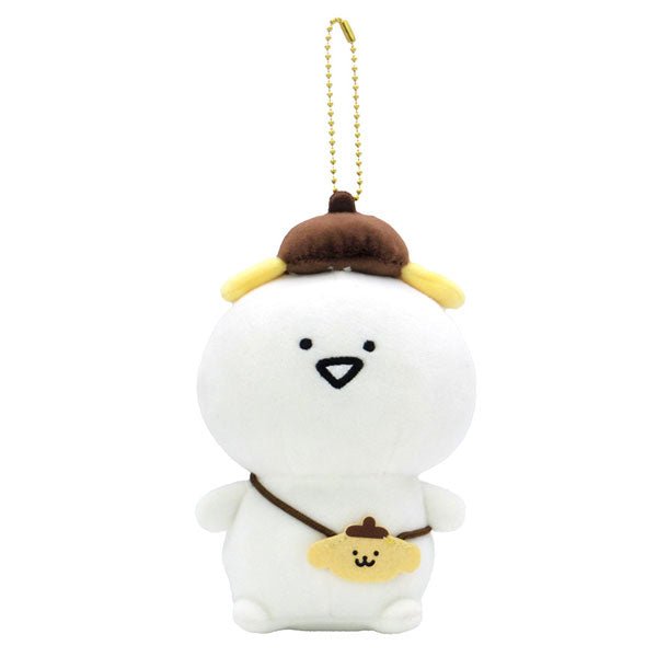 [OBUNGOU] LIMITED "Obungou to Issho x Pompompurin" Plush Keychain - Rosey’s Kawaii Shop