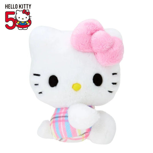 [PASTEL TARTAN] "Limited Hello Kitty 50th Anniversary Shop" Plush - Rosey’s Kawaii Shop