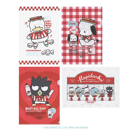 [PEKKLE / POCHACCO / BAD BADTZ MARU] "Sanrio HAPIDANBUI x Etoile Et Griotte" File Folder Set - Rosey’s Kawaii Shop