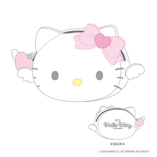 [PINK] "90's Hello Kitty Summer Collection 2024" Face Silicone Pouch - Rosey’s Kawaii Shop