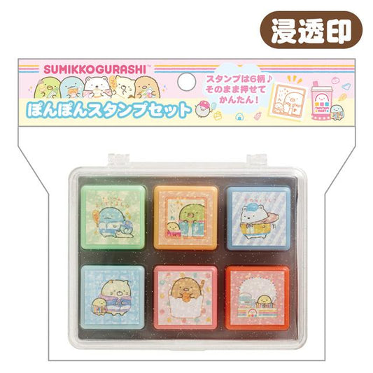 [PINK / MINI] "Sumikko Gurashi" Stamp Set - Rosey’s Kawaii Shop