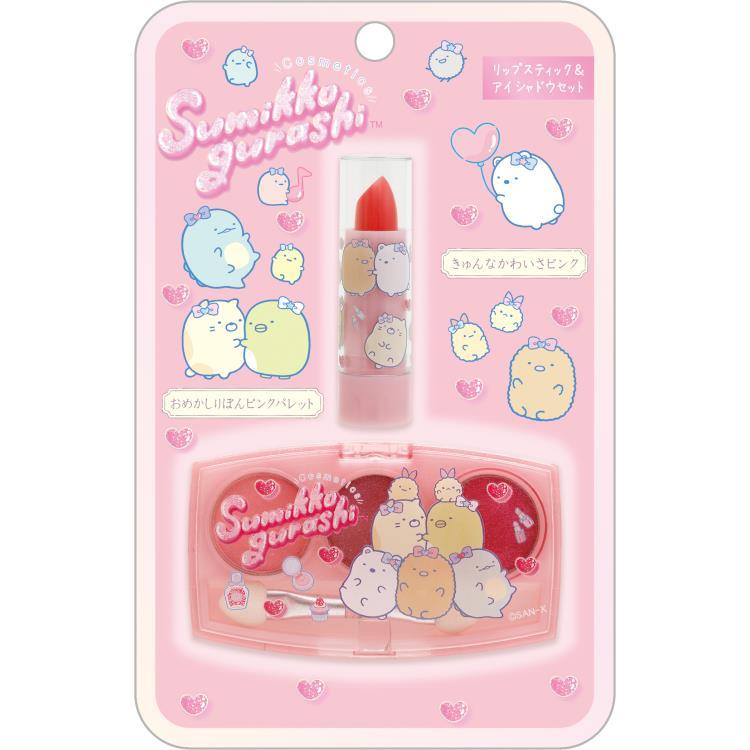 [PINK] "Sumikko Gurashi" Lipstick & Eyeshadow - Rosey’s Kawaii Shop