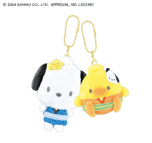 [POCHACCO & PI - CHAN] "Sanrio Festival" Magnet Plush Keychain - Rosey’s Kawaii Shop