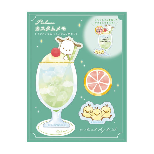 [POCHACCO] "Sanrio Emotional Sky Drink" Custom Memo Pad - Rosey’s Kawaii Shop