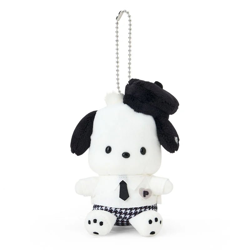 [POCHACCO] "Sanrio Monochrome" Plush Keychain - Rosey’s Kawaii Shop