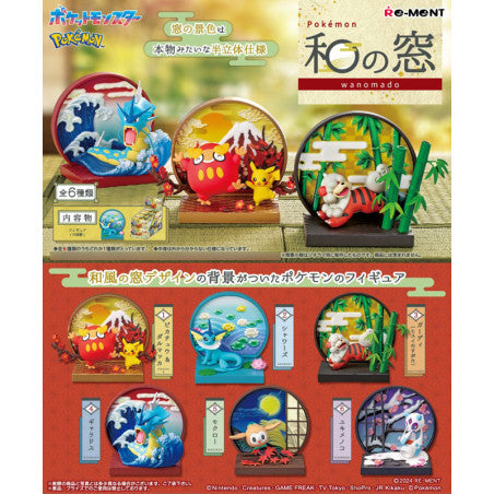 RE-MENT "Pokemon Japanes Style Window Figure" Blind Box