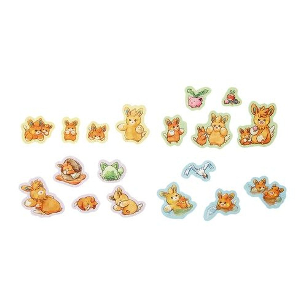 Pokemon "Pawmi's Group" Sticker Flakes - Rosey’s Kawaii Shop