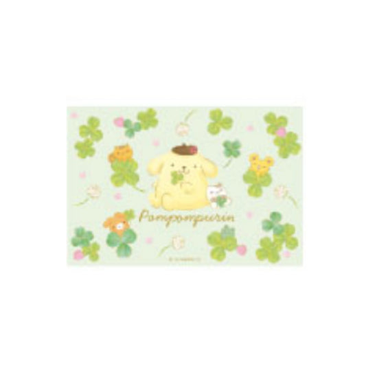 "Pompompurin Clover" Postcard - Rosey’s Kawaii Shop