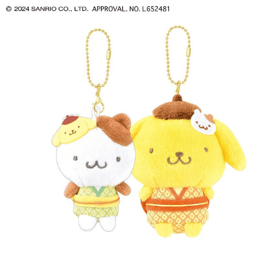 [POMPOMPURIN & MUFFIN] "Sanrio Festival" Magnet Plush Keychain - Rosey’s Kawaii Shop